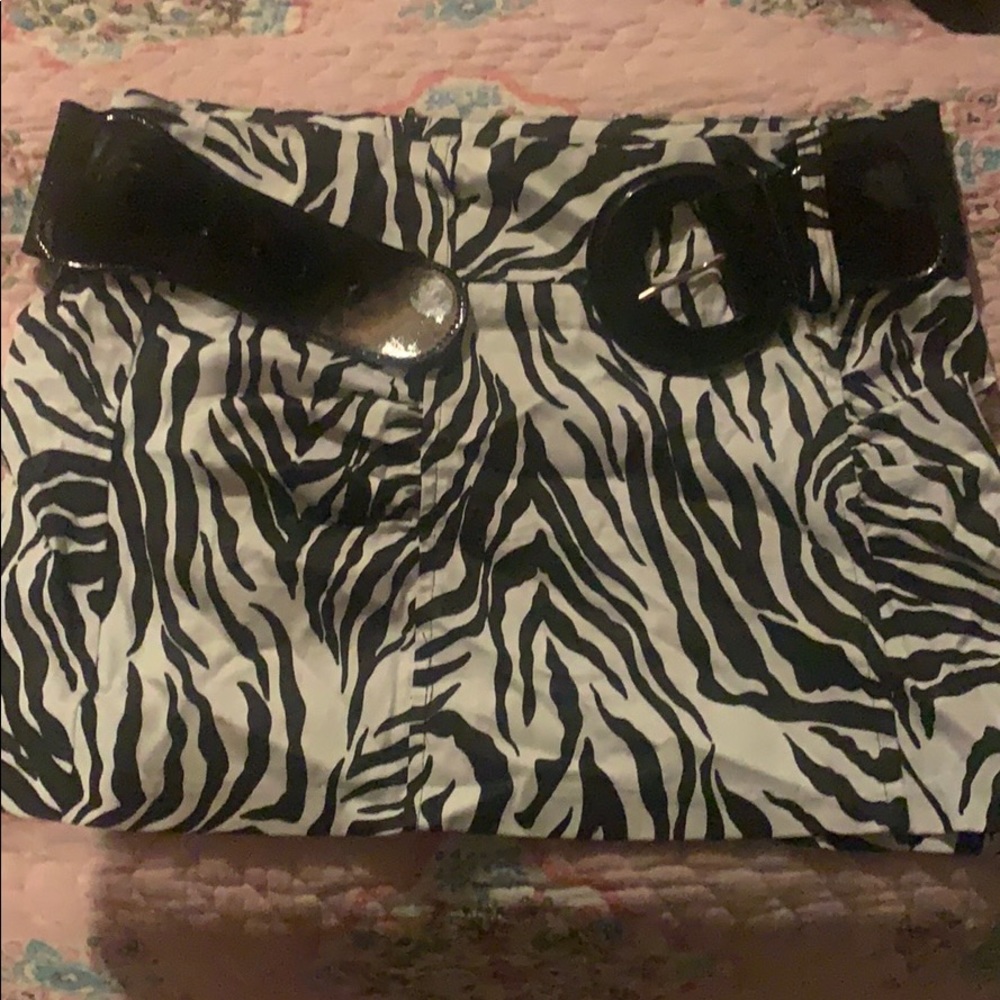 Zines print mini skirt